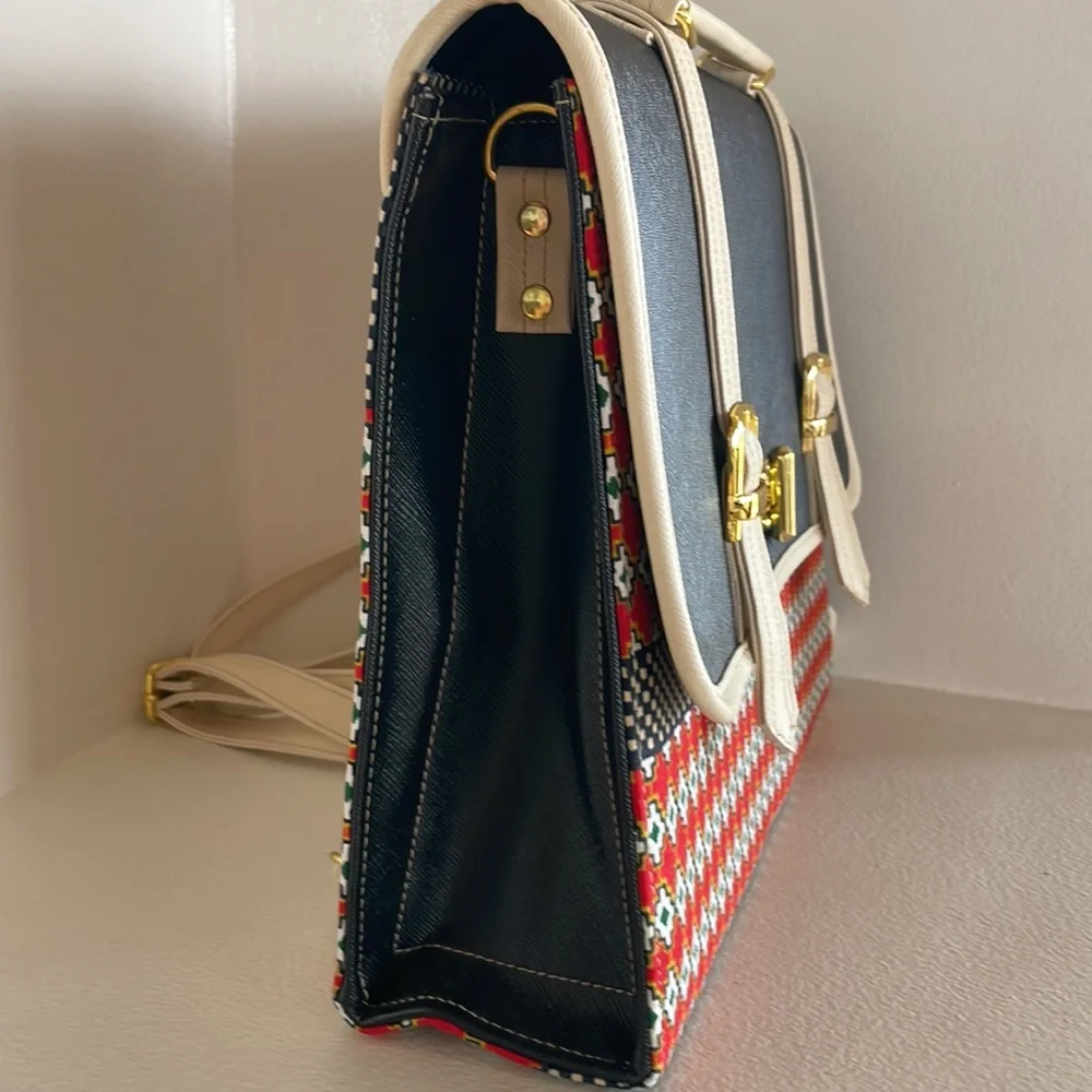 NEW Fabric Pattern Fashion Trendy Briefcase and Back Pack.